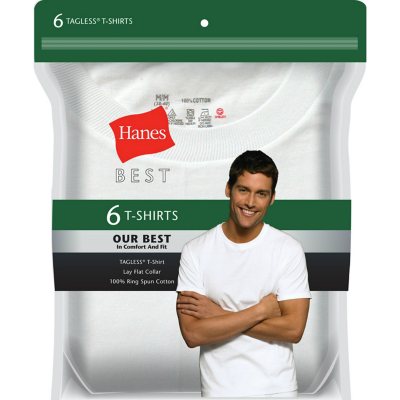 Hanes Best 6-Pack Crew T-Shirt (Assorted Colors) - Sam's Club
