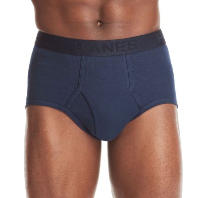 Hanes Mens Classics Tagless No Ride Up Briefs with Comfort Flex Waistband,  2XL, Blue Assorted at  Men's Clothing store