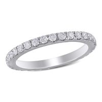 Allura 0.95 ct. t.w. Diamond Eternity Anniversary Ring in 14k White Gold