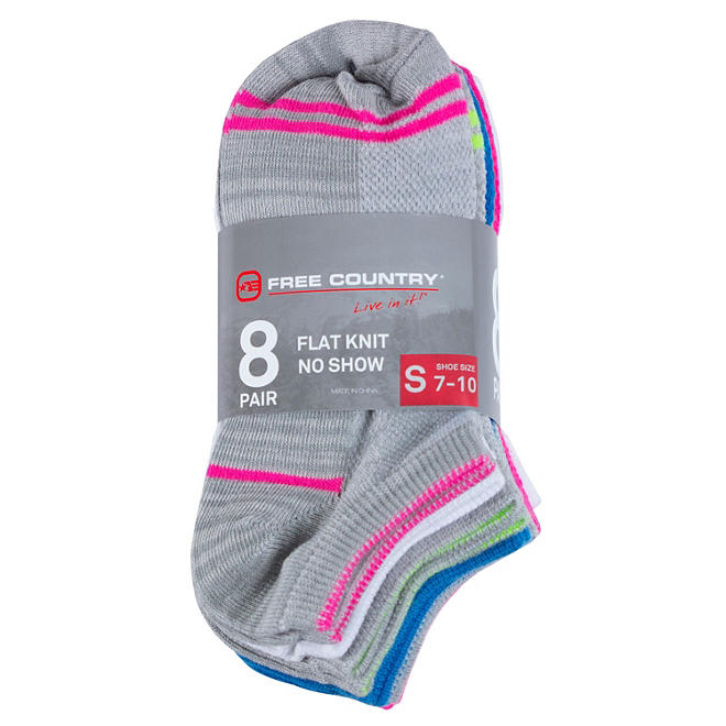 Free Country Girls' No Show Sock