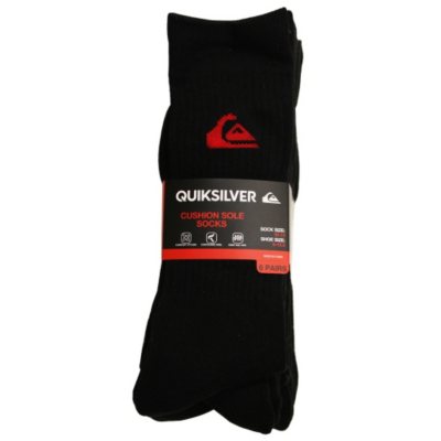 Quicksilver 6 Pair Socks (Assorted Colors) Sam's Club