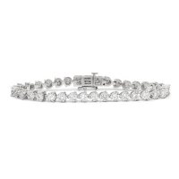 2.96 CT. T.W. Diamond Miracle Plate Bracelet in 14K White Gold