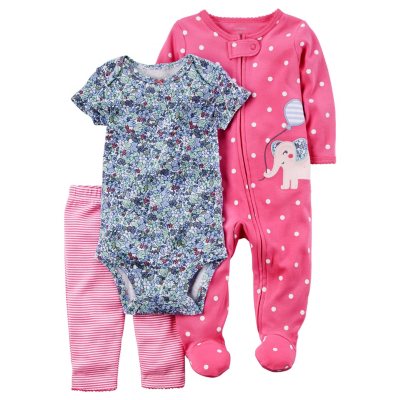 Baby Girl Carter's 3-pc. Flower Bodysuit & Pants Set  Carters baby girl, Baby  girl outfits newborn, Carters baby clothes