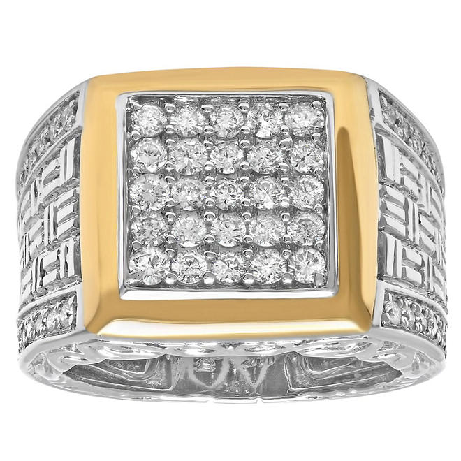 1.01 CT. T.W. Two-Tone Men's Diamond Ring (I, I1)