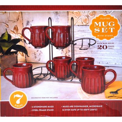 Stoneware Mugs with Lids, Set of 6 - Sam's Club