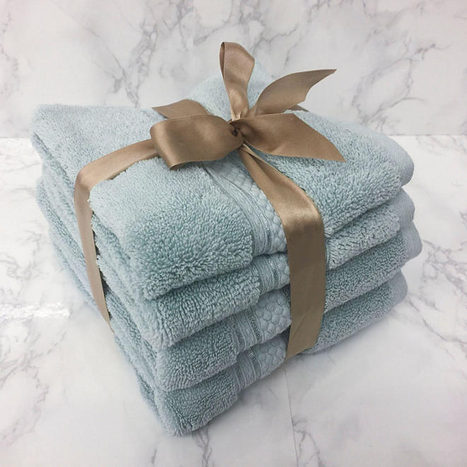 Luxury Collection 4-Piece Hand Towel and Washcloth Set (Assorted Colors)