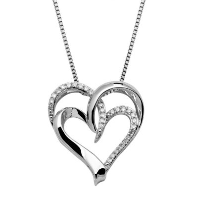 Sam's club diamond heart necklace store