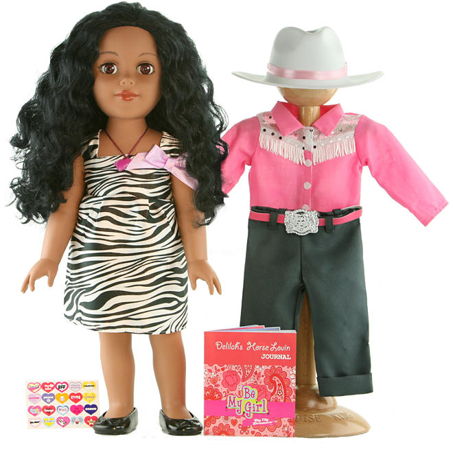 Dallas African American 18" Doll - Cowgirl, Inspired by Horses