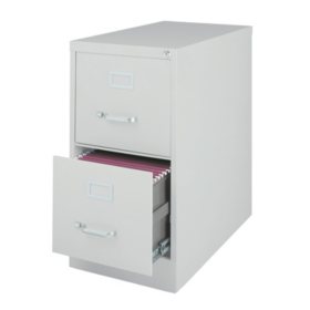 Hirsh 25" 2-Drawer Letter File Cabinet, Select Color