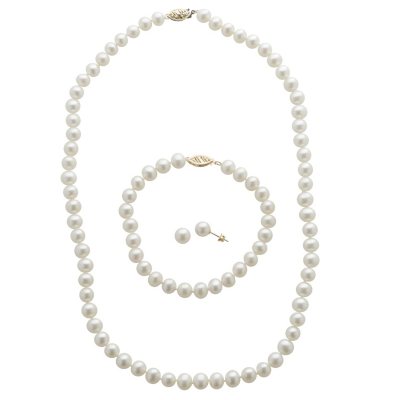 Pearls for Little Girls - Single strand of pearls - All Occasion Pearls -  14 Faux Pearls - Elegant Faux Pearl Necklace