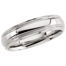 Platinum Comfort-Fit Design Band - 6mm