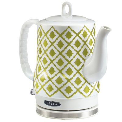 Ceramic Electric Tea Kettle With Floral Motif