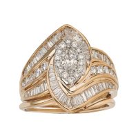 2.00 CT. T.W. Diamond Marquise Ring in 14K Gold (HI, I1)