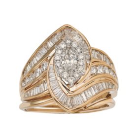 2.00 CT. T.W. Diamond Marquise Ring in 14K Gold (HI, I1)