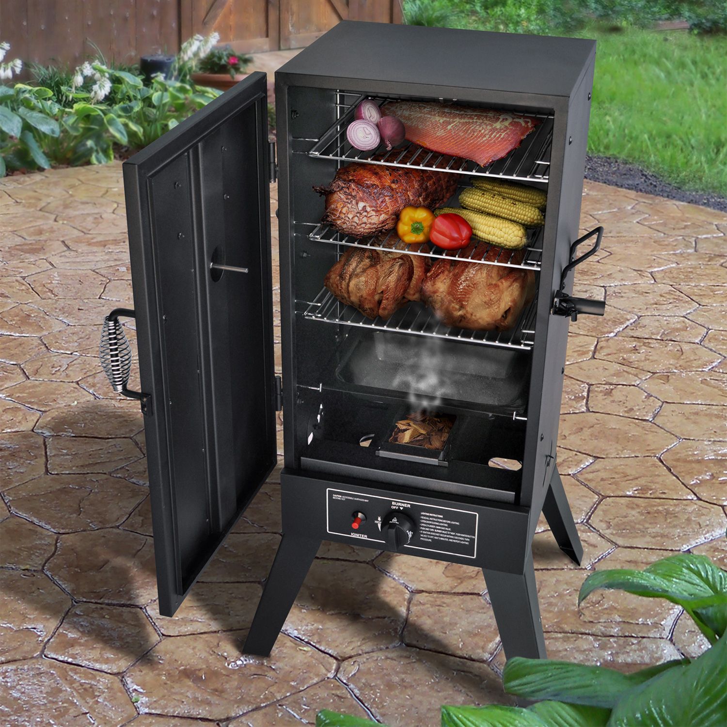 Smoke Hollow 30 inch LP Gas Smoker with 3 Cooking Grids