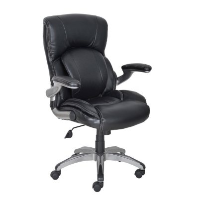 Serta My Fit Manager s Chair Black Leather with Fabric Sam s Club