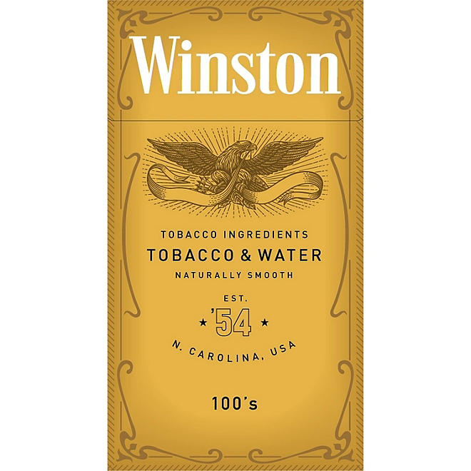 Winston Gold 100s Box (20 ct., 10 pk.)