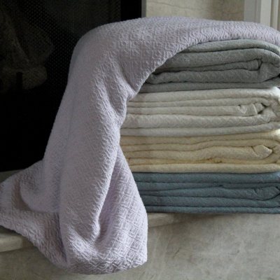 Diamond organic best sale cotton blanket