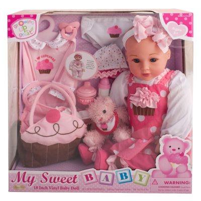 18 Vinyl Baby Doll Cup Cake Cutie A Sam s Club