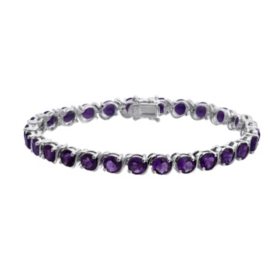 Amethyst Bracelet in Sterling Silver