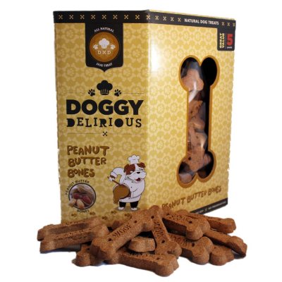 Doggy delirious peanut butter bones sale