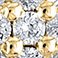 Yellow Gold, variant on Baguette and Round Cut Diamond Cross Pendant Necklace in 14K Gold