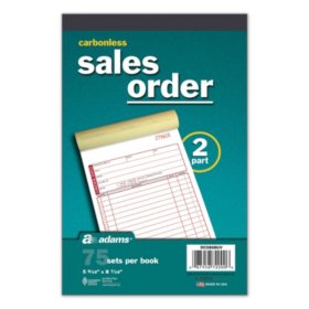 Adams - Carbonless Sales Order Book, 75 Sets - 5 Pack