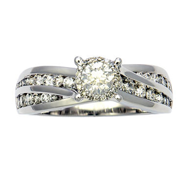 1.00 ct. t.w. Unique Brilliance Diamond Bridal Ring in 14K White Gold H-I, I1