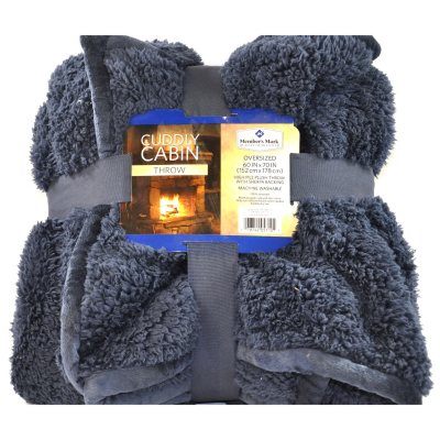 MEMBERS MARK CUDDLY CABIN THROW Sam's Club