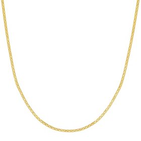 Adjustable Popcorn Chain Necklace, 1.1mm in 14K Gold