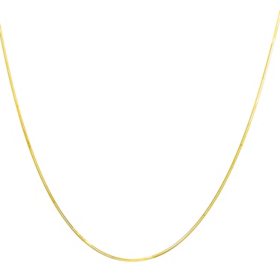 Adjustable Snake Chain Necklace, .80mm in 14K Gold