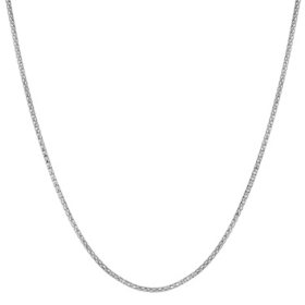 Adjustable Popcorn Chain Necklace, 1.1mm in 14K Gold