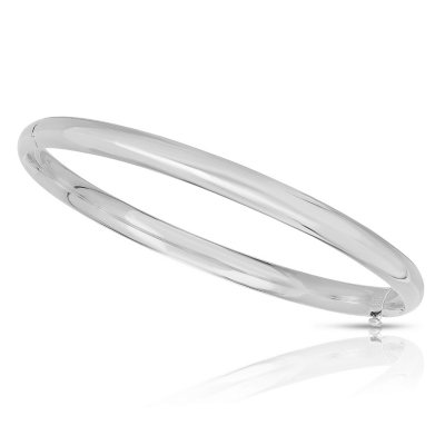 White gold deals bangle bracelet