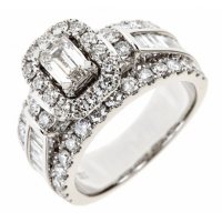 2.95 CT. T.W. Emerald-Cut Diamond Engagement Ring in 14K White Gold (I, SI2)