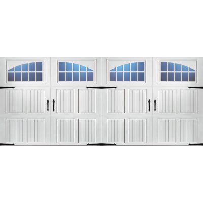 Amarr Classica 3000 White Carriage House Garage Door (Multiple Options