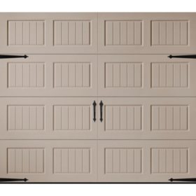 Amarr Hillcrest 3138 Carriage House Garage Door - Short Bead Board Panel Design (Multiple Options)