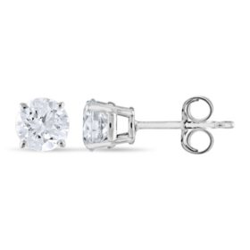 0.96 CT. T.W. Round Diamond Stud Earrings in 14K  Gold