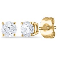 0.47 CT. T.W. Round Diamond Stud Earrings in 14K Gold (I, SI2)