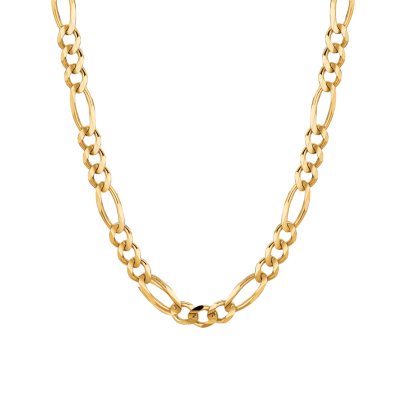 Figaro 14k deals solid gold chain