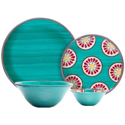 MELAMINE DINNERWARE TEAL Sam's Club