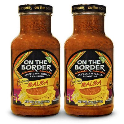 On The Border® Medium Salsa Jars 47 oz. 2 pack Sam's Club
