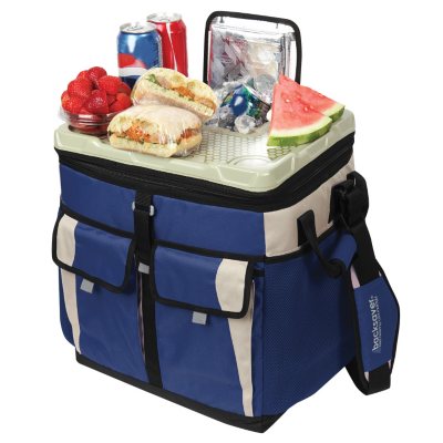 50 Can Collapsible TableTop Cooler With Easy Access Lid - Blue - Sam's Club