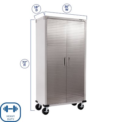 Seville Classics UltraHD Steel Tall Storage Cabinet, 36 W x 18 D x 72 H  - Sam's Club