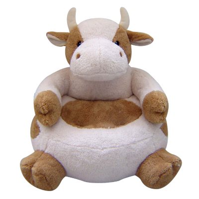 23 Round Brown Cow Plush Animal Chair Sam s Club