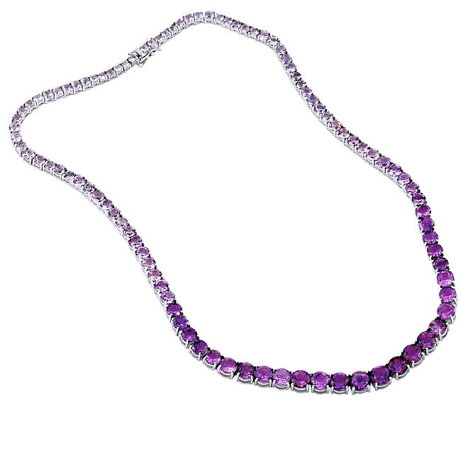 Amethyst Necklace in Sterling Silver (32 ct. t.w.)