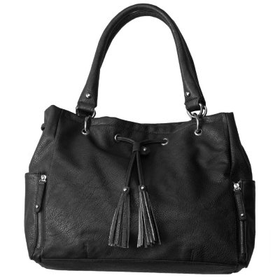 Wilson leather deals black rivet bag