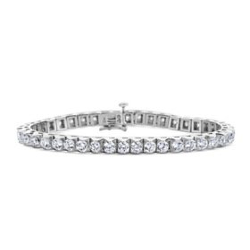 6.96 CT. T.W. Diamond Tennis Bracelet in 14K Gold H-I, I1