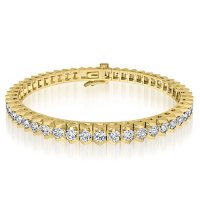 7 CT. T.W. Diamond Tennis Bracelet in 14K Gold H-I, I1