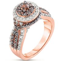 1.95 ct. t.w. Fancy Brown Diamond Ring in 14K Rose Gold (HI-I1)
