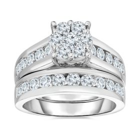 1.95 CT. T.W. Diamond Engagement Set in 14K White Gold (HI-I1)